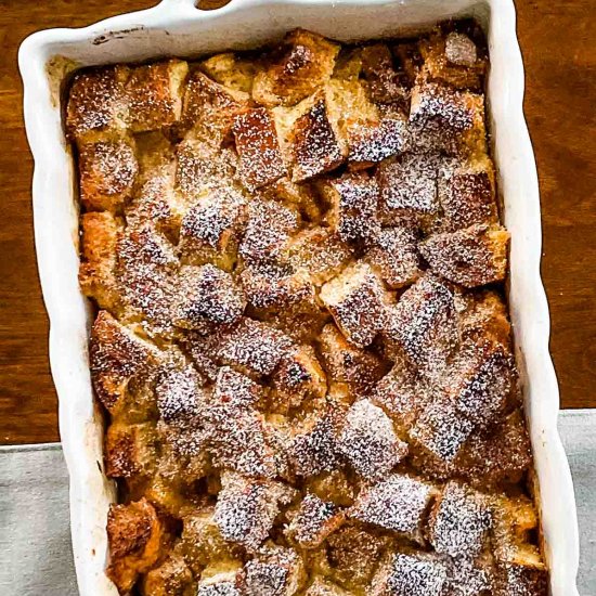 French Toast Casserole with Pears