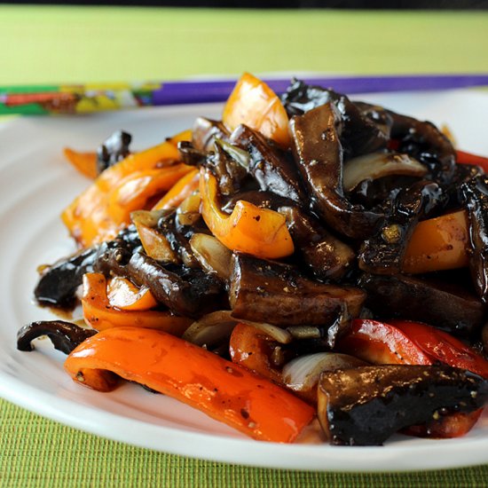 Black pepper portobellos