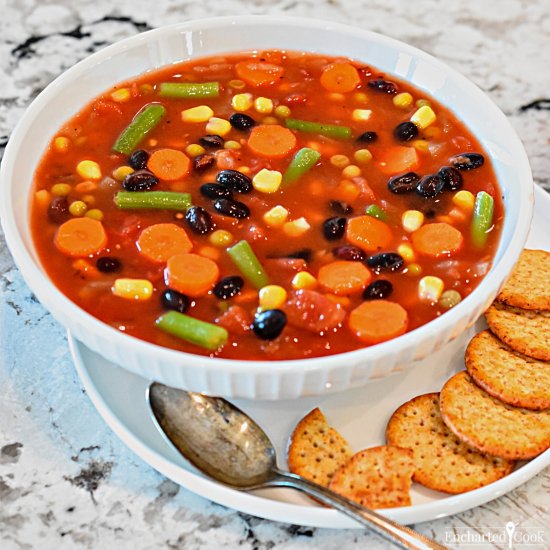 Slow Cooker Vegetable Soup