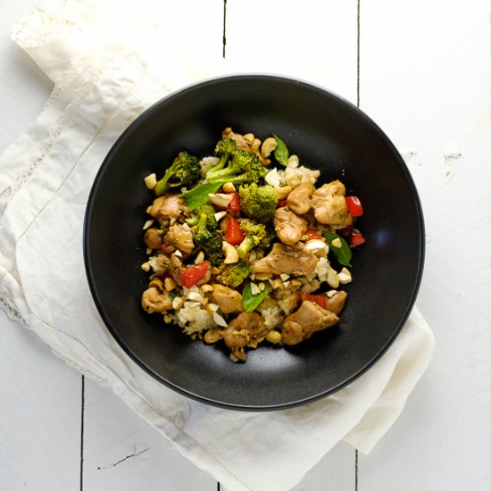 Cashew Chicken with Broccoli