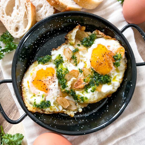 Spanish Garlic Eggs