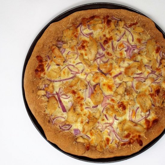 Garlicky Chicken & Red Onion Pizza