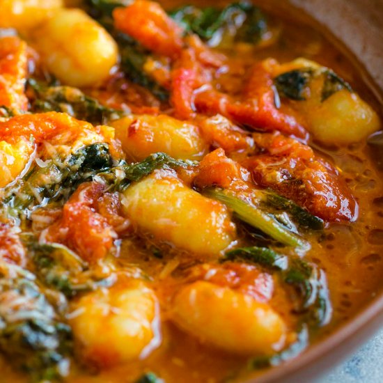 Gnocchi with Roasted Tomato Parmesa