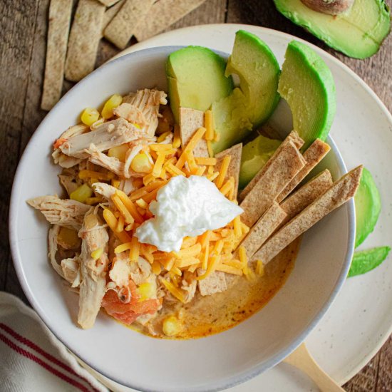 Crock Pot Chicken Tortilla Soup!