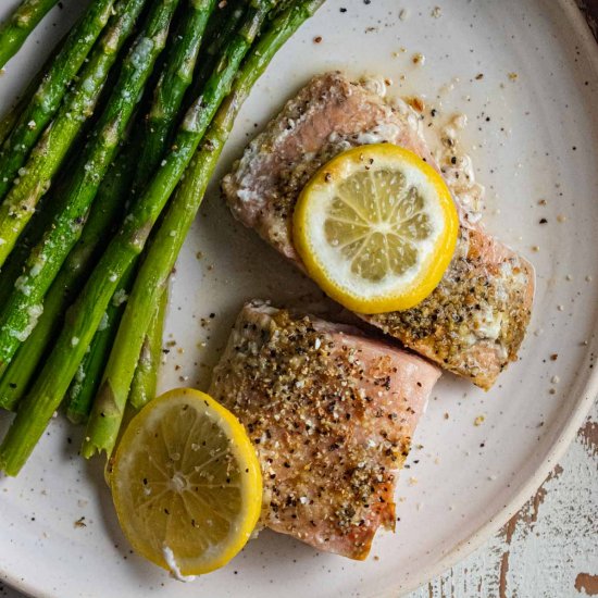 Easy Baked Salmon w/ Lemon Butter