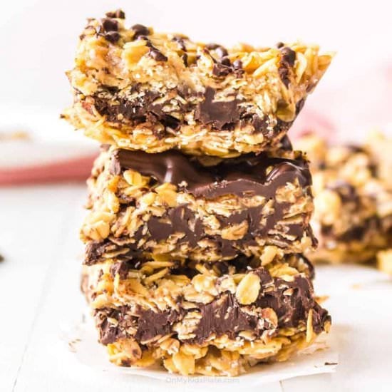 No Bake Chocolate Oatmeal Bars