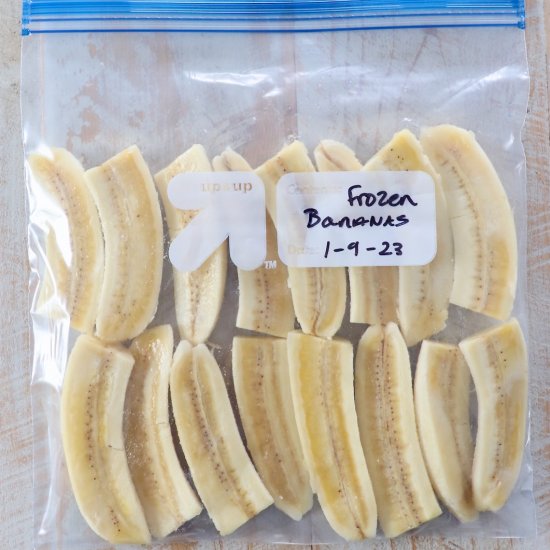 How To Freeze Bananas