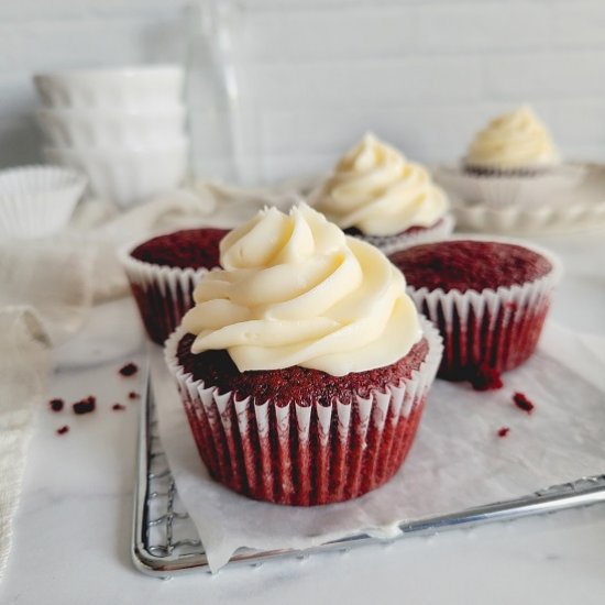 Small Batch Red Velvet Cupcakes