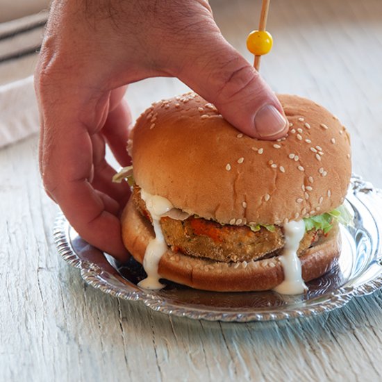 Buffalo Vegetarian Chicken Sandwich