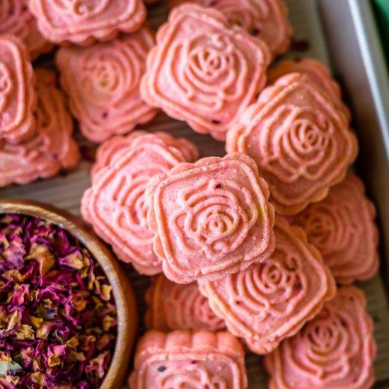 Rose Cardamom Cookies