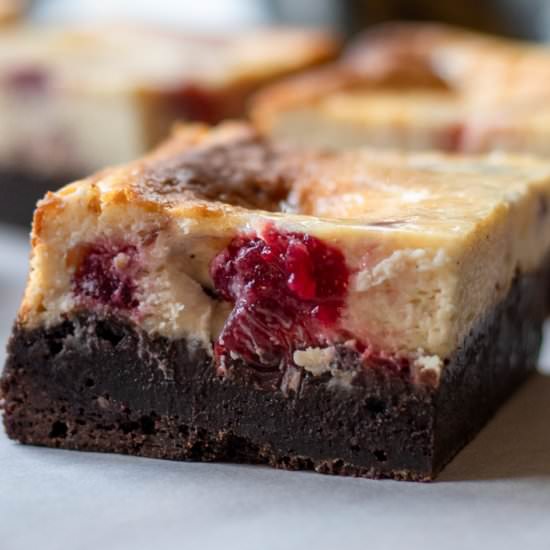 Cranberry Cheesecake Brownies