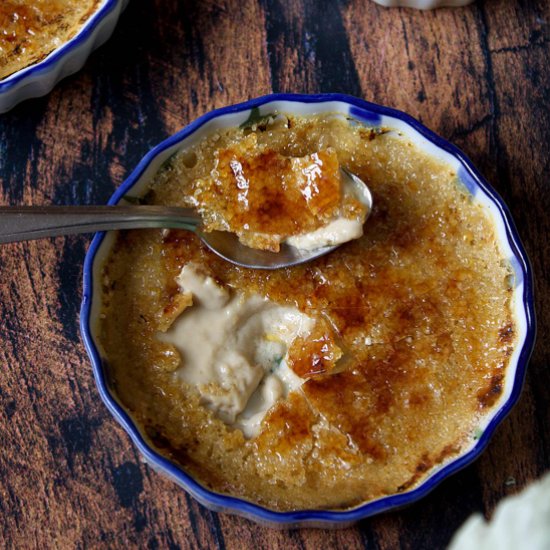 Chai masala creme brulee