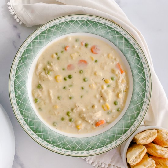 Creamy Chicken Pot Pie Soup