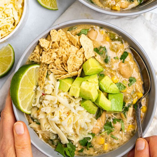 White chicken chili