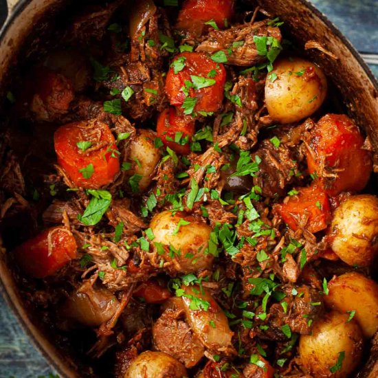 Beef and mushroom stew