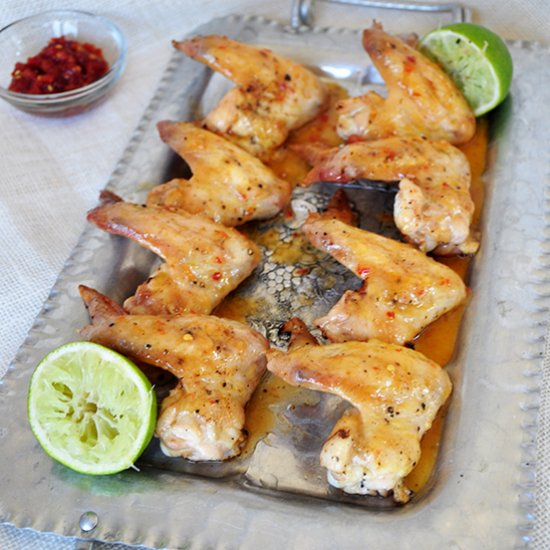 Grilled Tequila Lime Chicken Wings