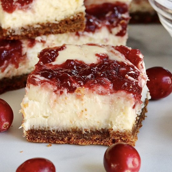 Cranberry Cheesecake Bars