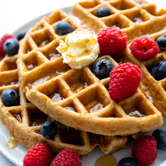 Oat Flour Waffles