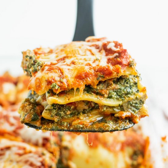 Sausage and Spinach Lasagna