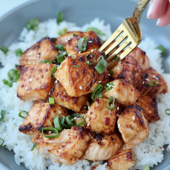 Air Fryer Salmon Bites