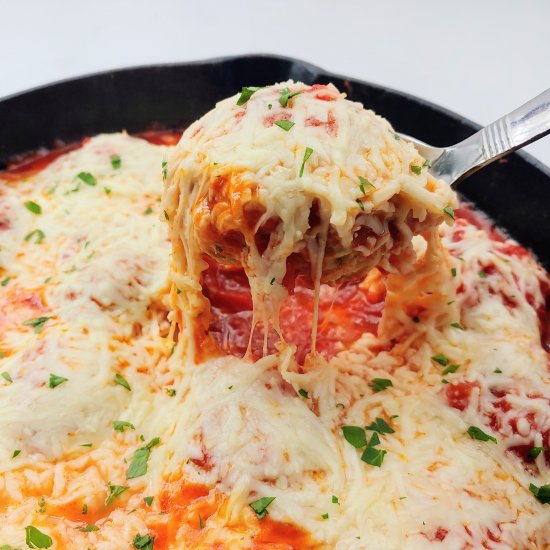 Baked Chicken Parmesan Meatballs