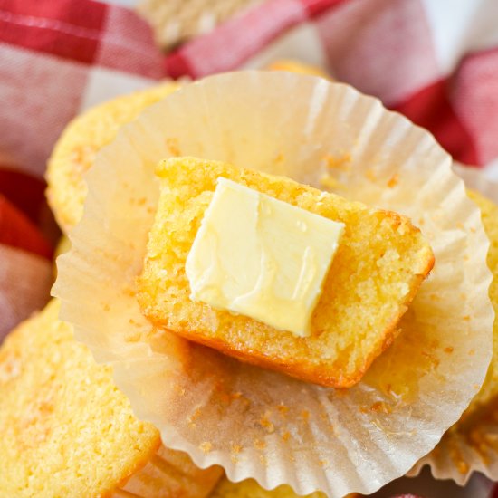 Sourdough Corn Muffins