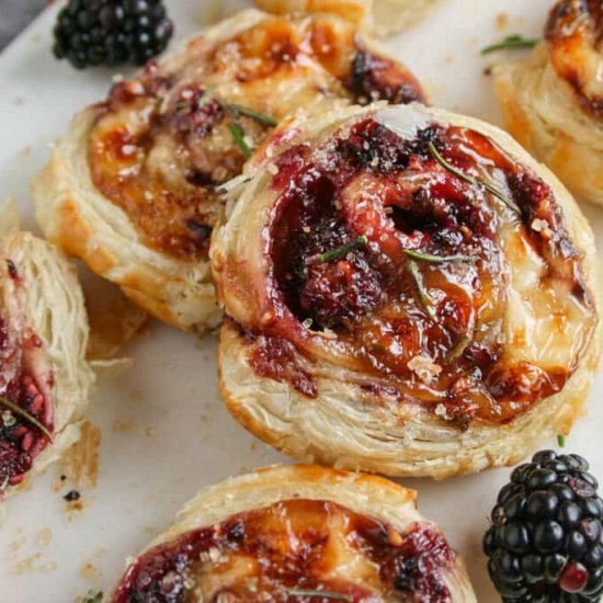 blackberry brie pinwheel