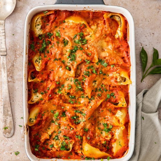 Baked Tuna Pasta Shells