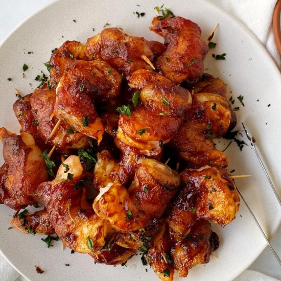 Bacon-Wrapped BBQ Shrimp