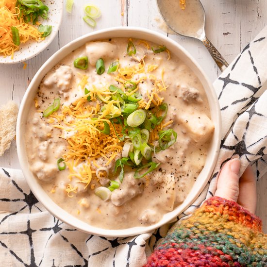 Creamy Hamburger Potato Soup