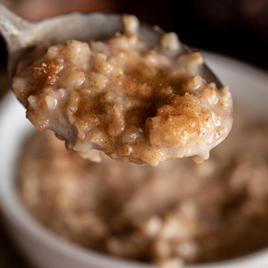 Creamy Cinnamon Oatmeal