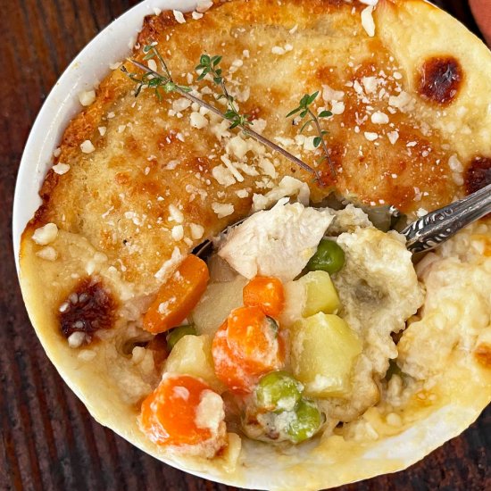 Chicken Pot Pie / Cauliflower Crust