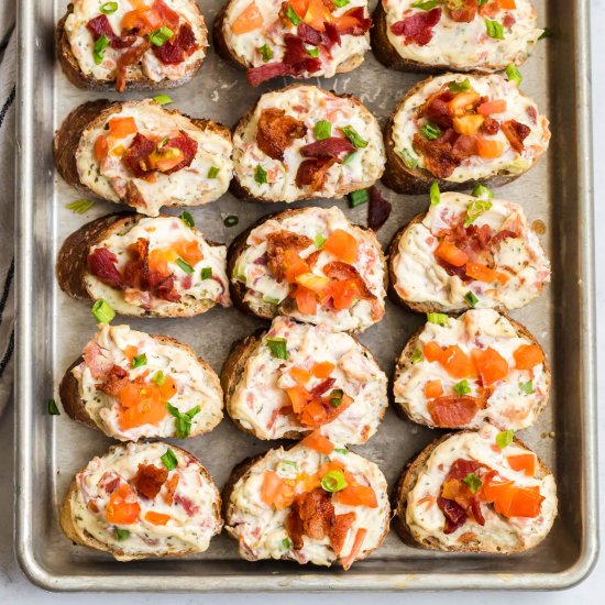 Cream Cheese Bruschetta Bread