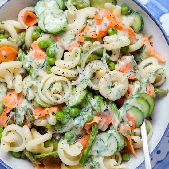 Smoked Salmon Pasta Salad