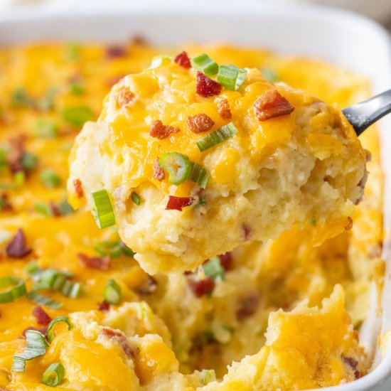 Twice Baked Mashed Potatoes