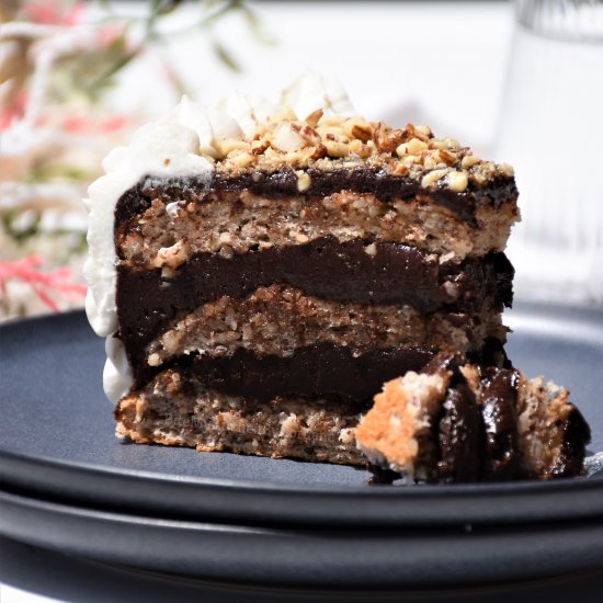 Almond & Dark Chocolate Cake