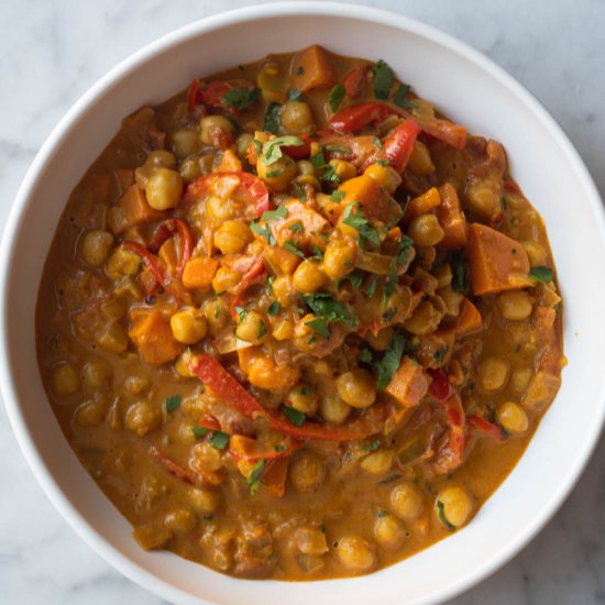 Chickpea and Sweet Potato Curry