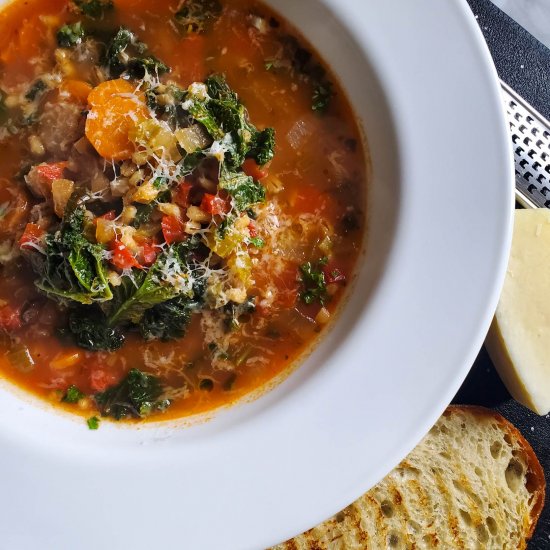 Kale & Barley Soup