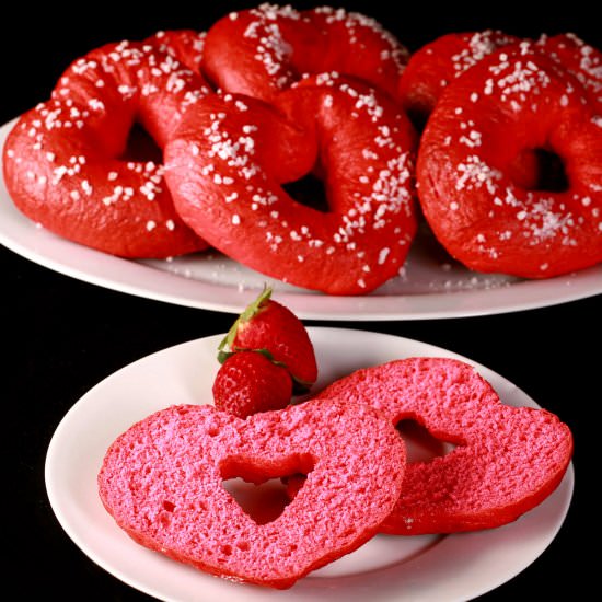 Heart Shaped Bagels for Valentine’s