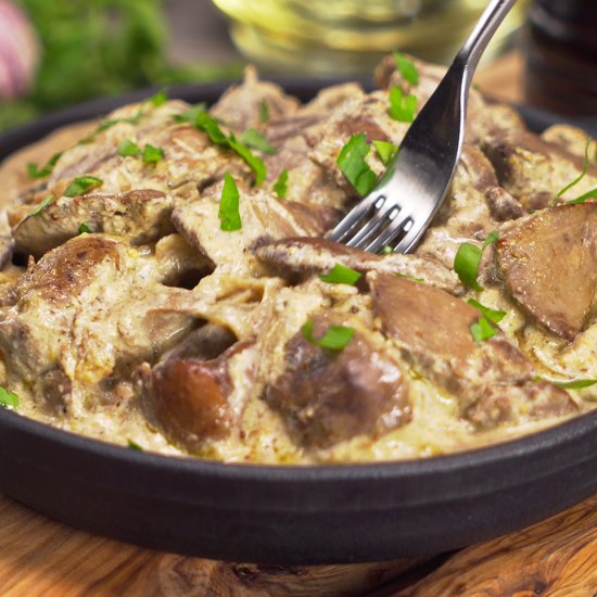 CREAMY CHICKEN LIVER