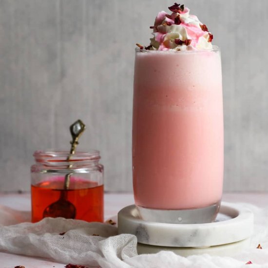 Homemade Rose Milkshake