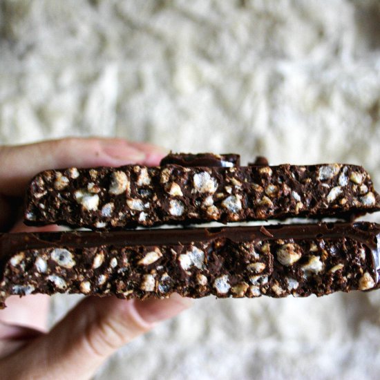 CHOCOLATE RICE KRISPIE TREATS