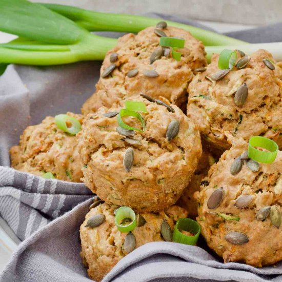 Vegan Savoury Vegetable Muffins