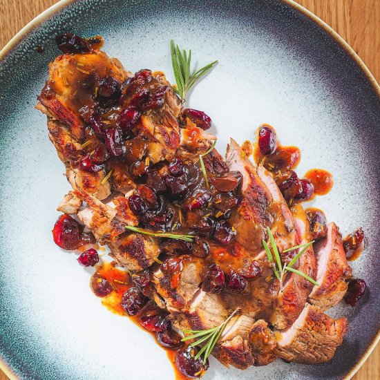 Cranberry Orange Pork Tenderloin