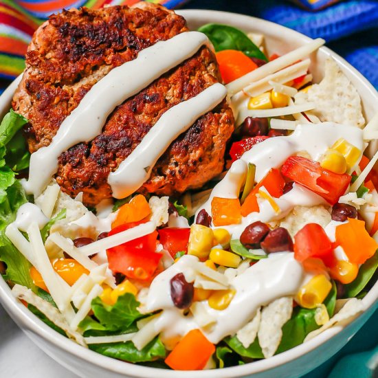 Turkey Burger Salad Bowls