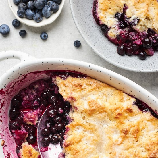 Blueberry Pancake Cobbler