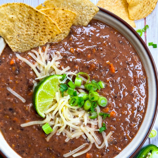 Easy Chipotle Black Bean Soup