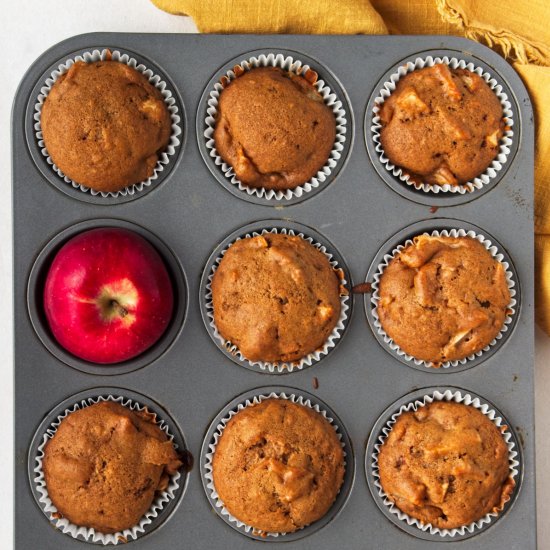 Vegan Apple & Cinnamon Muffins