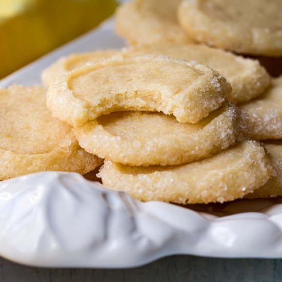 Lemon Shortbread Cookies