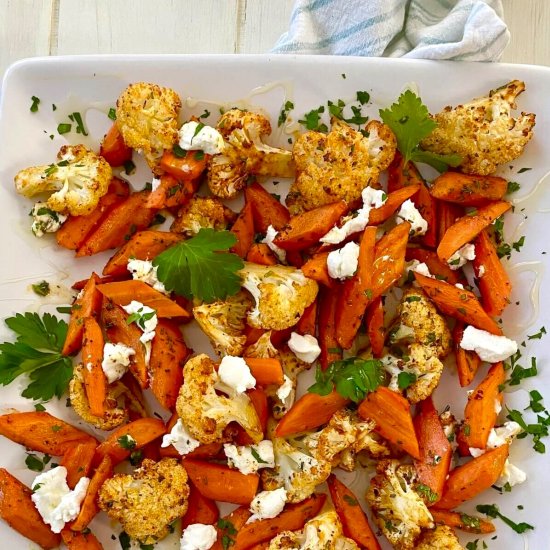 Honey Carrots and Cauliflower